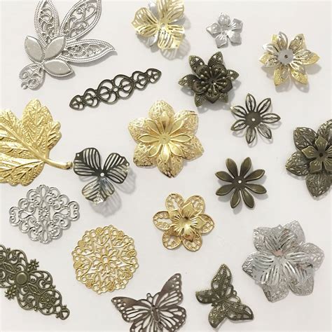 metallic box embellishments|Amazon.com: Metal Embellishments.